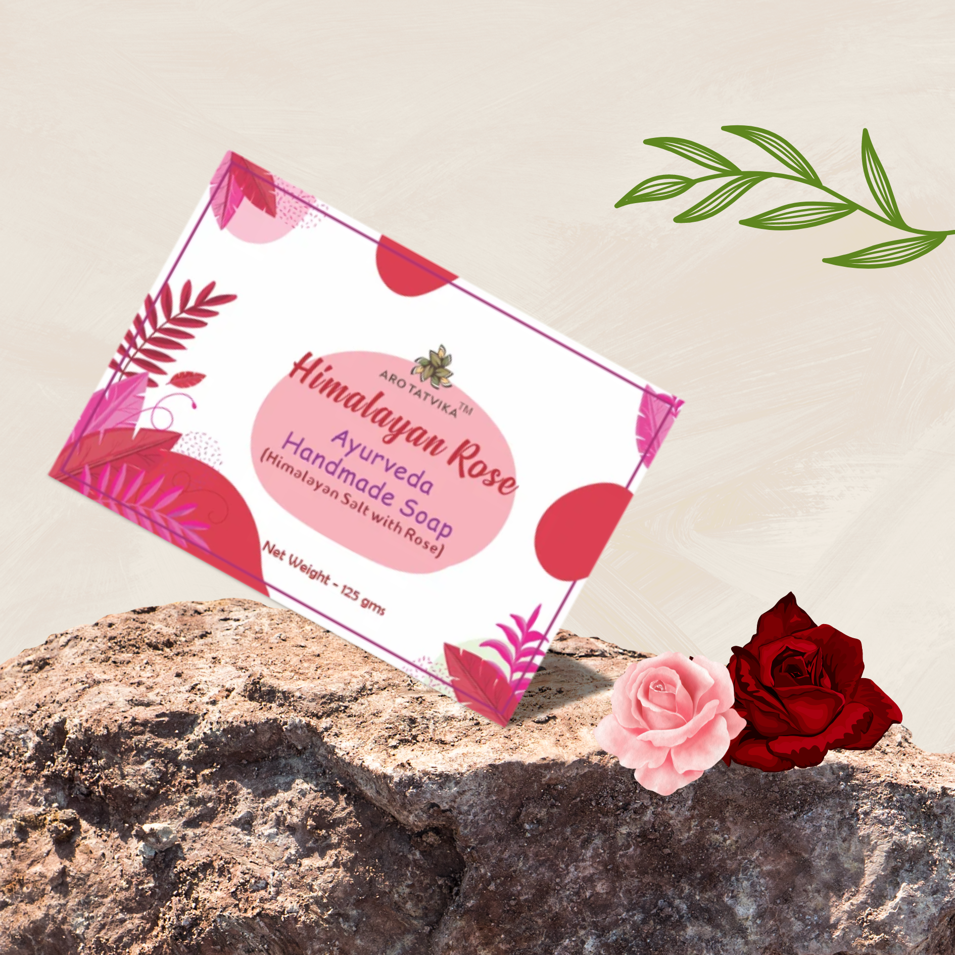 Himalayan Rose Ayurveda Soap (125g)